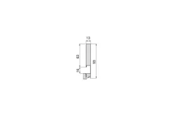 Cassetto esterno Vertex con regolazione 3D altezza 93mm, 40kg, profondità 270mm, Acciaio, Verniciato bianco o ardesia