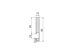 Cassetto esterno Vertex con regolazione 3D altezza 93mm, 60kg, profondità 500mm, Acciaio, Grigio antracite