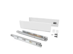 Cassetto esterno Vertex con regolazione 3D altezza 93mm, 60kg, profondità 500mm, Acciaio, Grigio antracite
