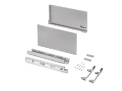 Cassetto esterno Vertex 60kg, altezza 242mm, profondità 450mm, Acciaio, Verniciato bianco