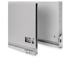 Cassetto esterno Vertex 60kg, altezza 242mm, profondità 450mm, Acciaio, Verniciato bianco