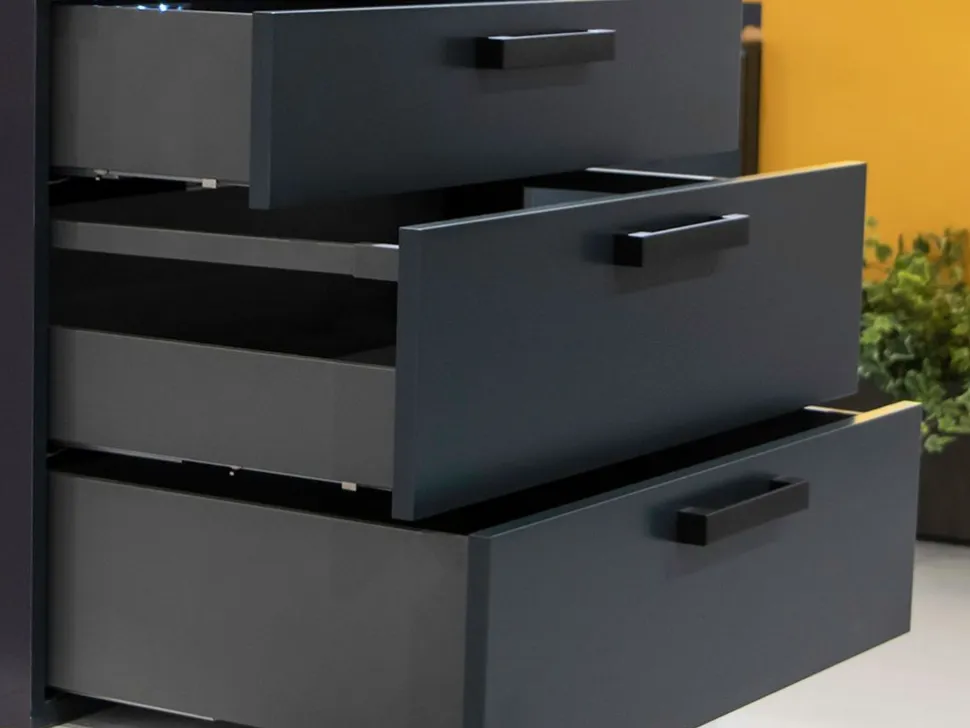 Cassetto esterno Vertex 40kg altezza 131mm, profondità 300mm, Acciaio, Grigio antracite o bianco
