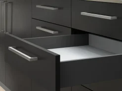 Cassetto esterno Vertex 40kg altezza 93mm, profondità 450mm, Acciaio, Grigio antracite