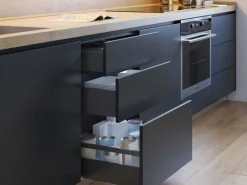 Cassetto esterno Vertex 40kg altezza 131mm, profondità 450mm, Acciaio, Grigio antracite