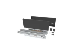 Cassetto esterno Vertex 40kg altezza 131mm, profondità 450mm, Acciaio, Grigio antracite