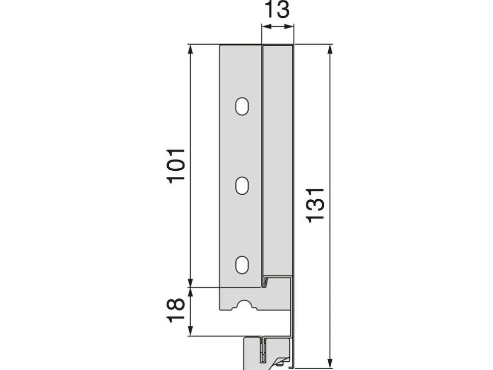 Cassetto esterno Vertex 40kg altezza 131mm, profondità 450mm, Acciaio, Grigio antracite