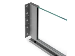Cassetto esterno Vertex 40 kg con laterale in vetro 178 mm di altezza, 450/500 mm di profondità, Acciaio, Alluminio e Vetro, Grigio antracite