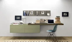 Cassettoni sospesi con mensola disponibile in varie misure e colori