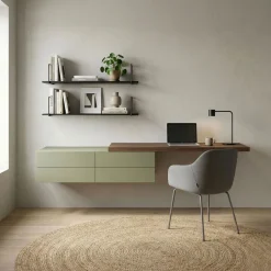 Cassettoni sospesi con mensola disponibile in varie misure e colori