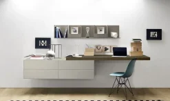 Cassettoni sospesi con mensola disponibile in varie misure e colori