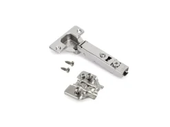 Cerniere dritte X92N con viti e staffe di montaggio miste, diametro 5x9,5 mm, altezza 0, acciaio, Nichelato