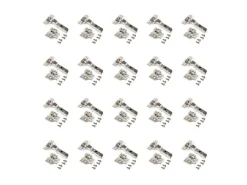 Cerniere mezzo collo X91 con chiusura soft e Basetta a vite, Acciaio, Titanio o Nichelato