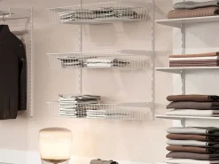 Cestini in filo con supporti Jagmet in Acciaio Verniciato bianco