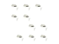 Chiusure a cricchetto Fast Latch, Acciaio e Tecnoplastica, Bianco