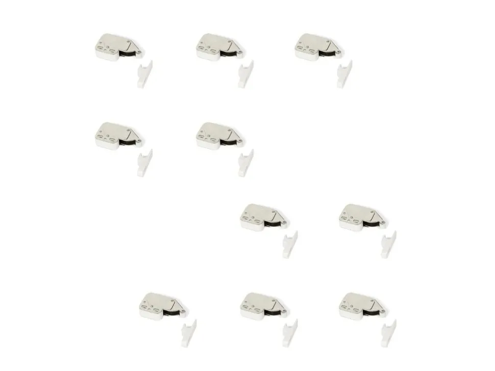 Chiusure a cricchetto Fast Latch, Acciaio e Tecnoplastica, Bianco