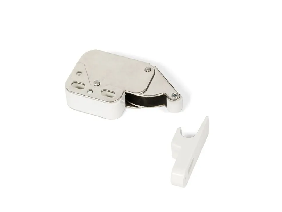 Chiusure a cricchetto Fast Latch, Acciaio e Tecnoplastica, Bianco