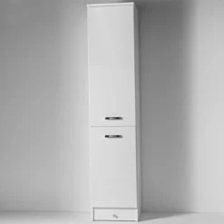 Colonna 1 anta con cesto portabiancheria estraibile Eko