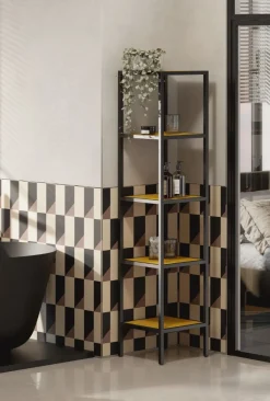 Colonna bagno in alluminio scatolato 20x20 disponibile in vari colori e 2 misure
