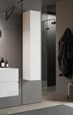 Colonna bagno sospesa Agata finitura Bianco Lucido