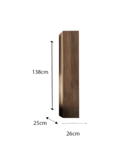 Colonna bagno sospesa Oregon finitura Rovere Mercure
