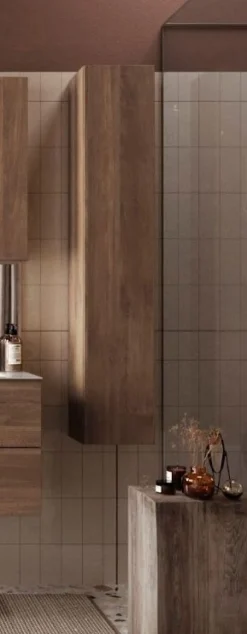 Colonna bagno sospesa Oregon finitura Rovere Mercure