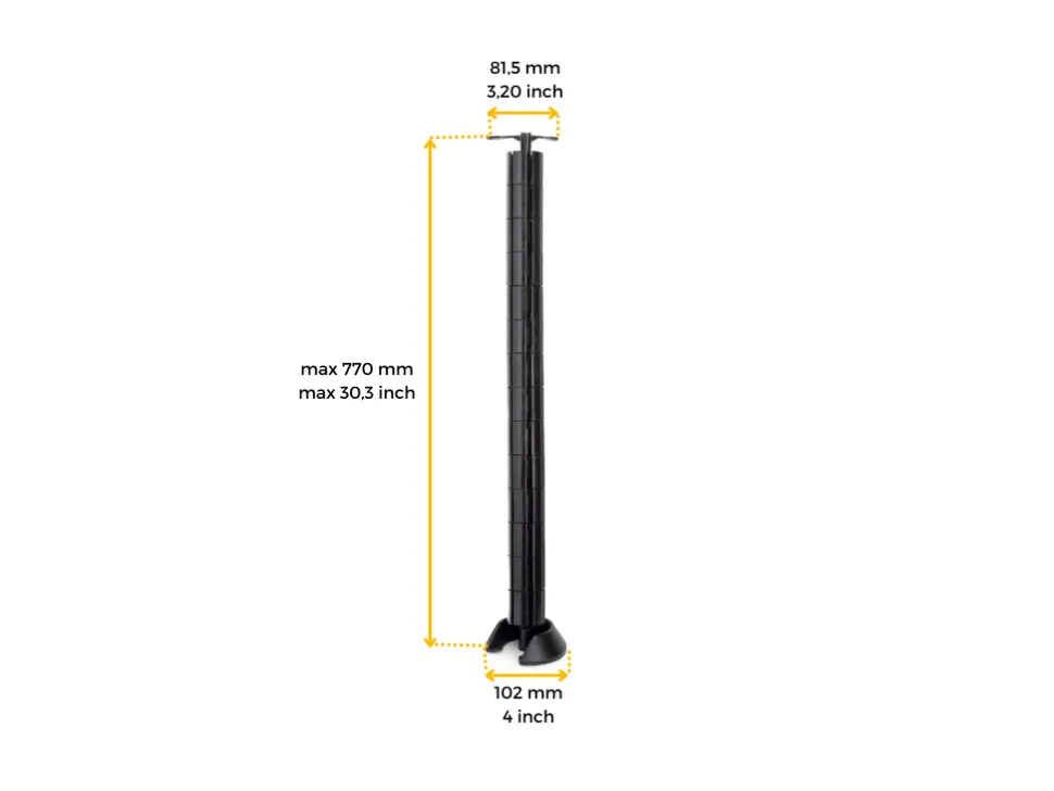 Colonna passacavi articolata Hexa in Tecnoplastica