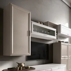 Colonna sospesa con anta a telaio linea Prevaling disponibile in tanti colori