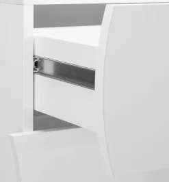 Comò linea Mia 4 cassetti in Bianco lucido