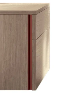 Comodino a 2 cassetti con TOP spessore 2 cm Astro disponibile in vari colori