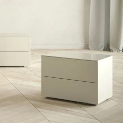 Comodino Amber a 2 cassetti Linea New Season