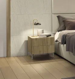 Comodino con 2 cassetti modello Kim Linea Lotto disponibile in 16 colori