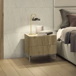 Comodino con 2 cassetti modello Kim Linea Lotto disponibile in 16 colori