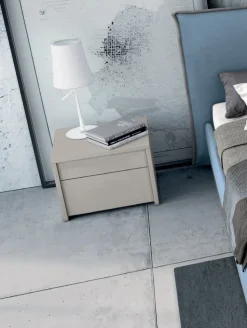 Comodino con 2 cassetti senza maniglia modello Rosy Linea Lotto disponibile in 20 colori