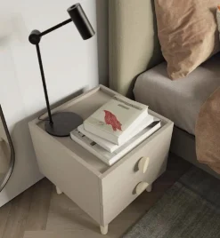 Comodino Cookie a due cassetti linea Airone