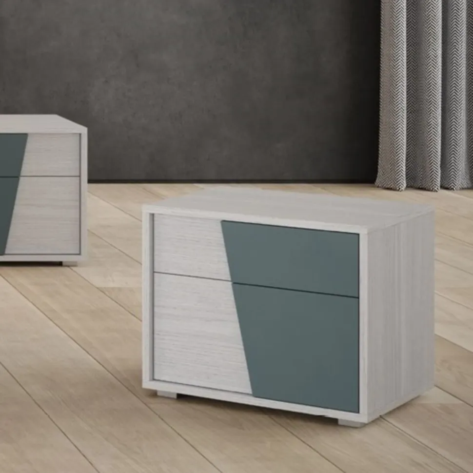 Comodino Diagonal a 2 cassetti Linea New Season