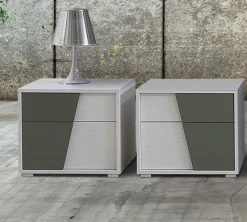 Comodino Diagonal a 2 cassetti Linea New Season
