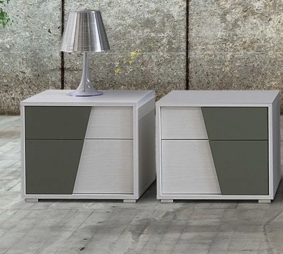 Comodino Diagonal a 2 cassetti Linea New Season