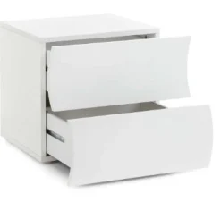 Comodino linea Mia in finitura Bianco Lucido