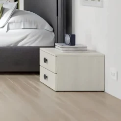 Comodino moderno 2 cassetti Mister disponibile in vari colori