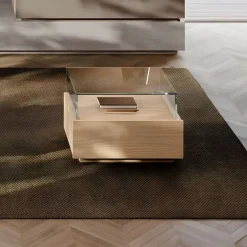 Comodino moderno con cassetto senza maniglie Idea disponibile in varie misure e colori