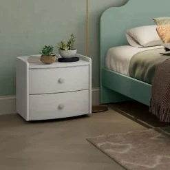 Comodino Pack due cassetti linea Ginevra disponibile in vari colori