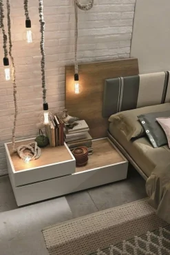 Comodino retrofinito componibile 2 cassetti Mix disponibile in varie misure e colori