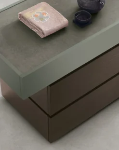 Comodino sospeso componibile 2 cassetti Mix disponibile in varie misure e colori