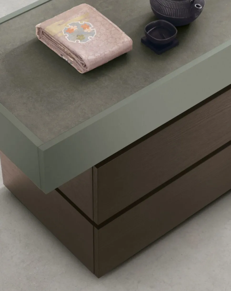 Comodino sospeso componibile 2 cassetti Mix disponibile in varie misure e colori