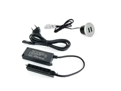 Connettori da incasso di ricarica USB Plugy diametro 25 mm