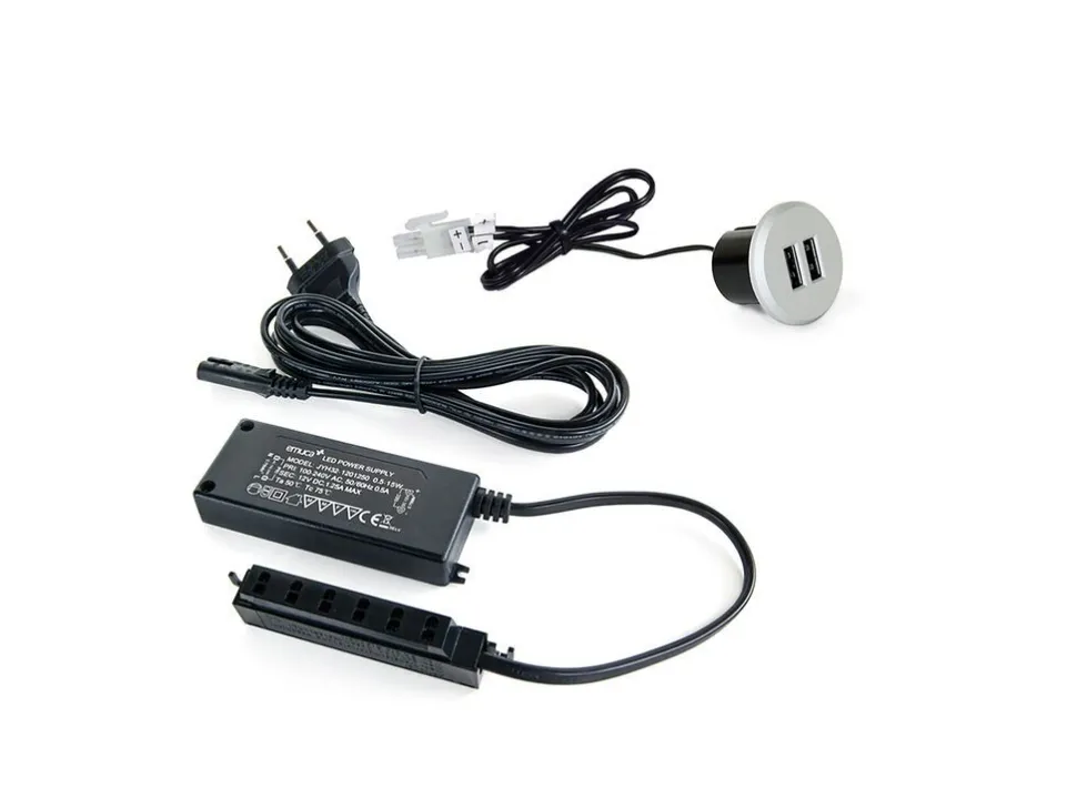 Connettori da incasso di ricarica USB Plugy diametro 25 mm