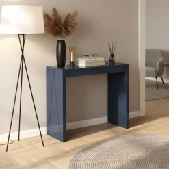 Consolle allungabile colore Blu Navy modello Deep laccato lucido o opaco 3 mt