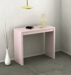 Consolle allungabile colore rosa antico modello Mathilde laccato lucido o opaco 3 mt