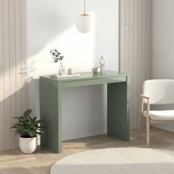 Consolle allungabile colore Verde scuro modello Pulcinella laccato lucido o opaco 3 mt