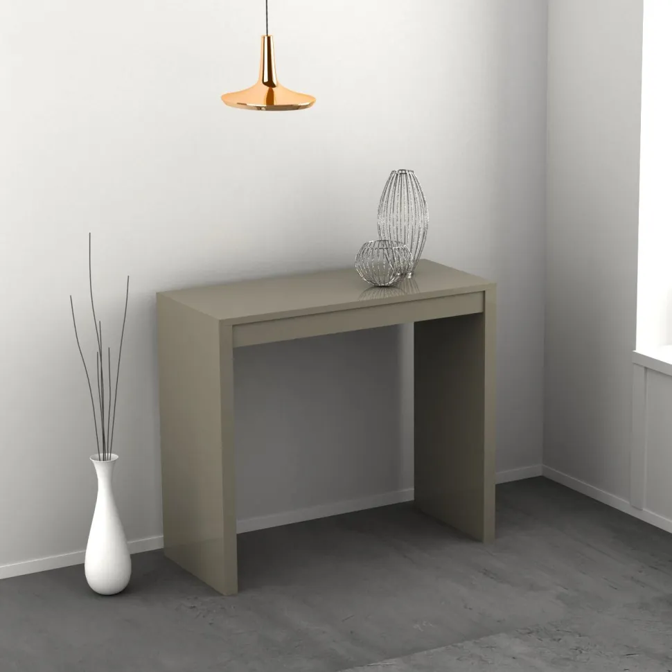 Consolle allungabile colore Fango modello Melody laccato lucido o opaco 3 mt